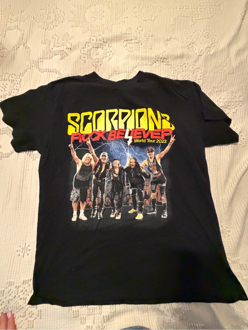 Scorpions Rock Believer 2022 Black Tour T‑Shirt